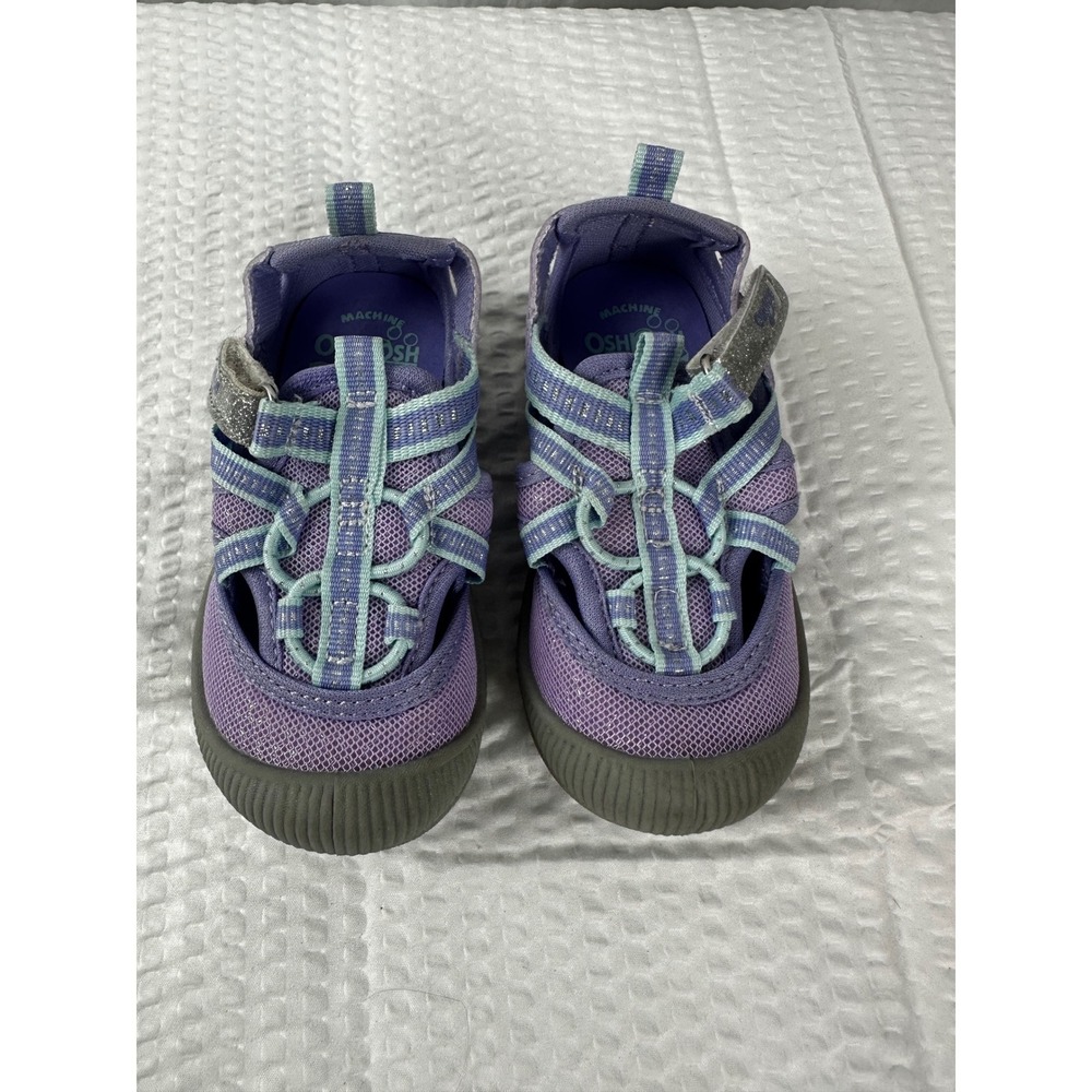 OshKosh Everplay Flexible Outsole Bump Toe Sandal Purple Lilac Toddler Size 6